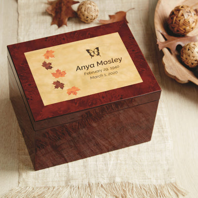 Autumn Leaves Memory Chest