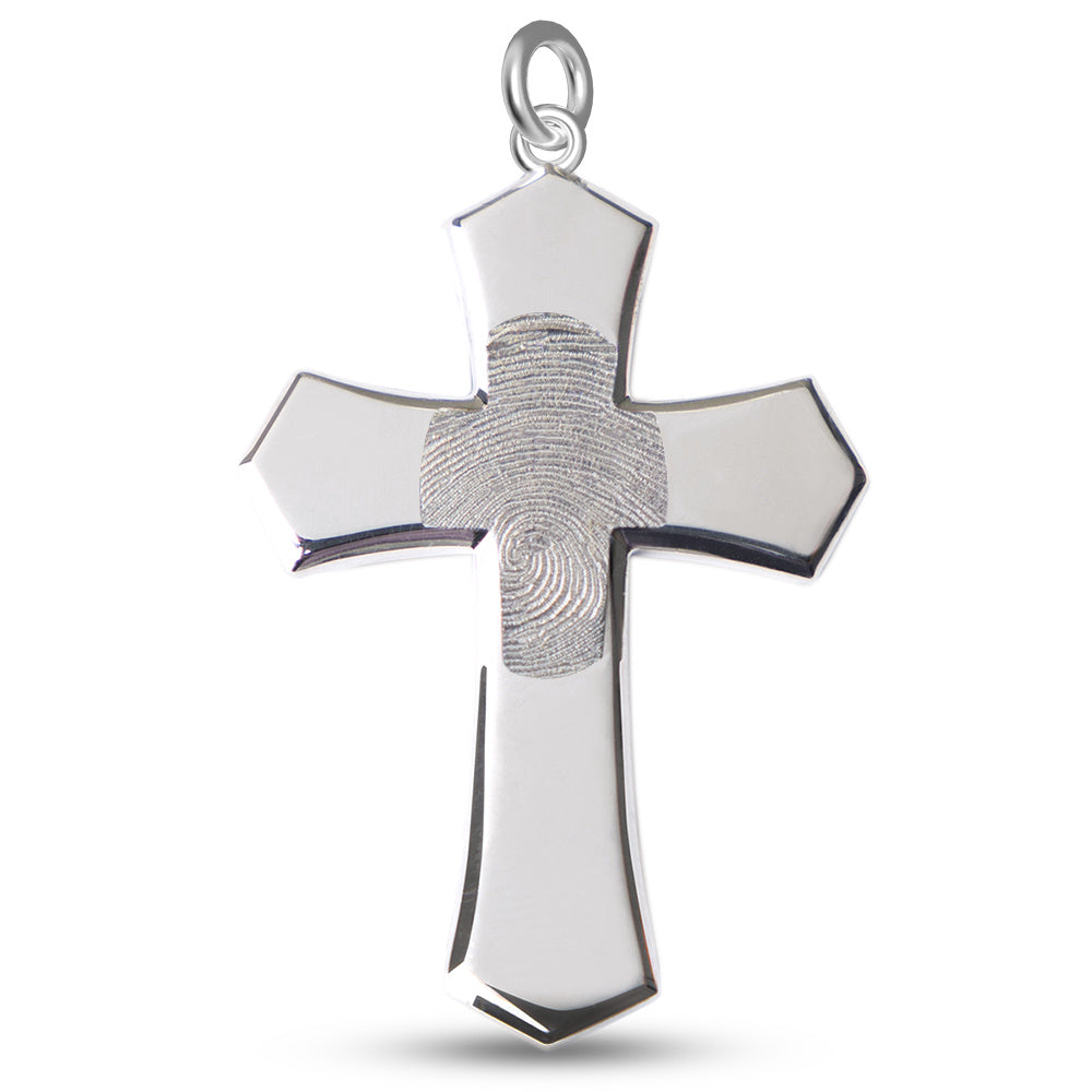 Cross Fingerprint Pendant - 5280