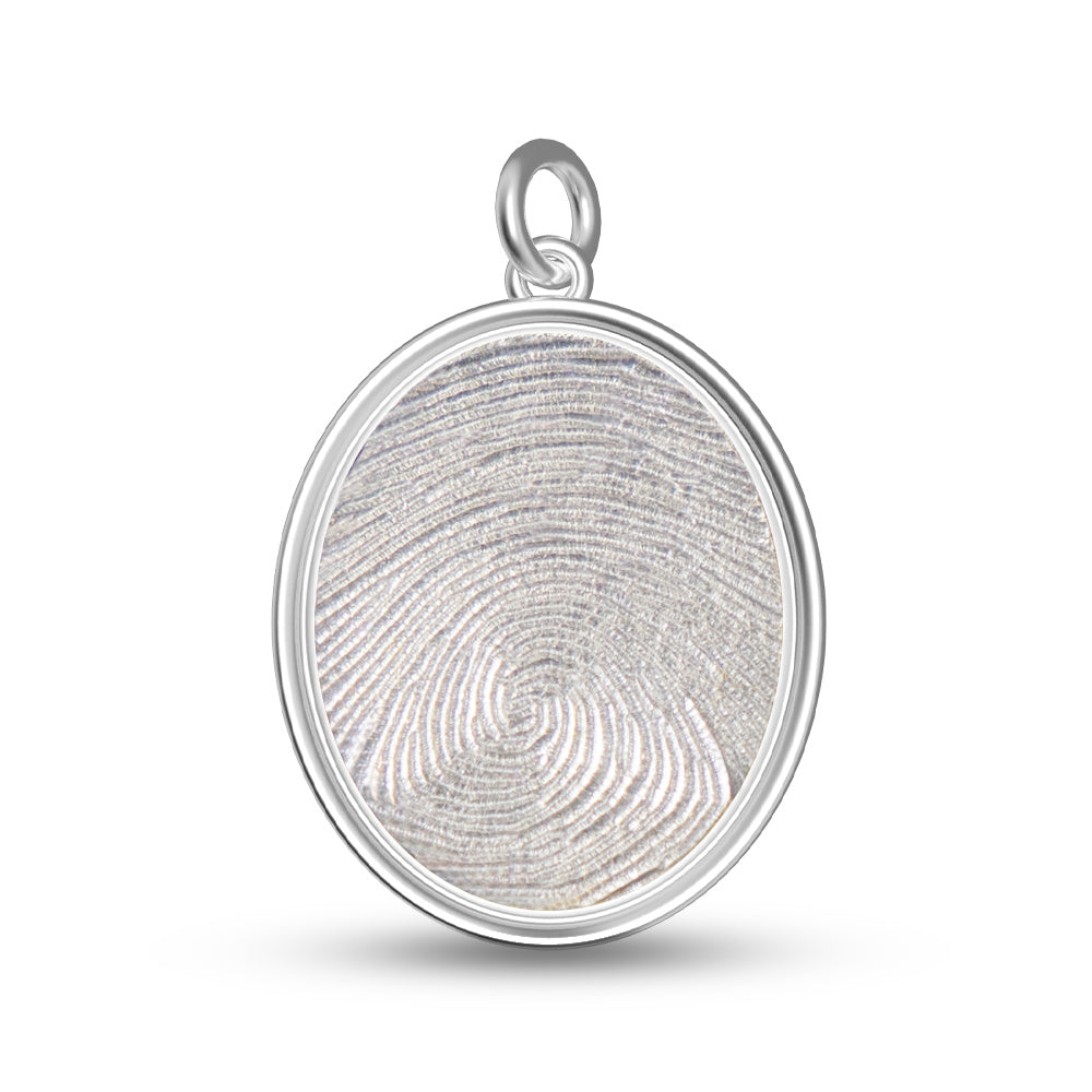 Oval Fingerprint Pendant - 5280